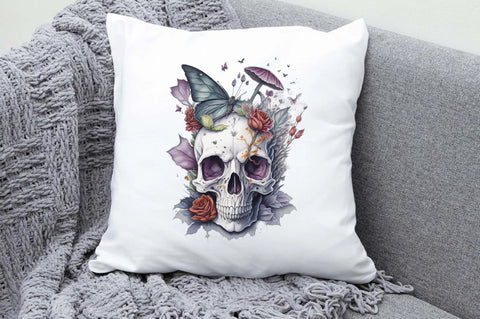 Skull Butterfly with Roses Sublimation Vol-16 Sublimation Jagonath Roy 