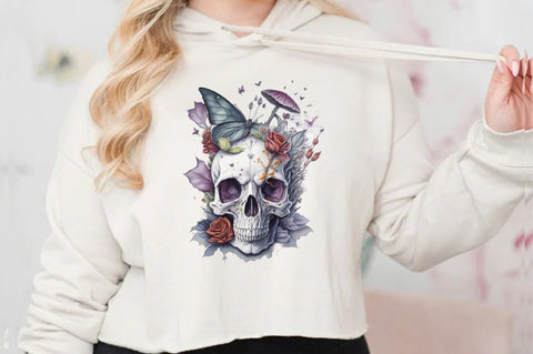 Skull Butterfly with Roses Sublimation Vol-16 Sublimation Jagonath Roy 