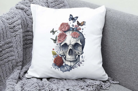 Skull Butterfly with Roses Sublimation Vol-17 Sublimation Jagonath Roy 