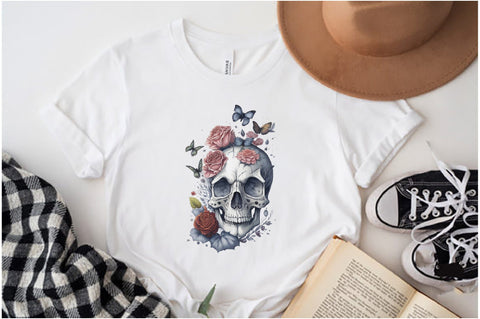 Skull Butterfly with Roses Sublimation Vol-17 Sublimation Jagonath Roy 