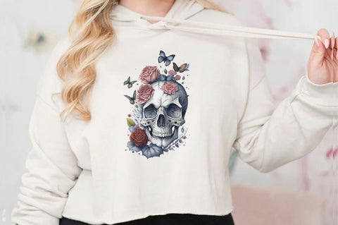 Skull Butterfly with Roses Sublimation Vol-17 Sublimation Jagonath Roy 