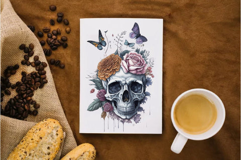 Skull Butterfly with Roses Sublimation Vol-2 Sublimation Jagonath Roy 