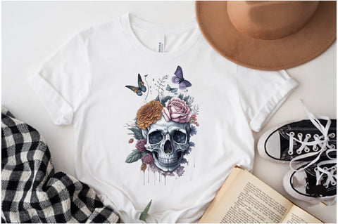 Skull Butterfly with Roses Sublimation Vol-2 Sublimation Jagonath Roy 