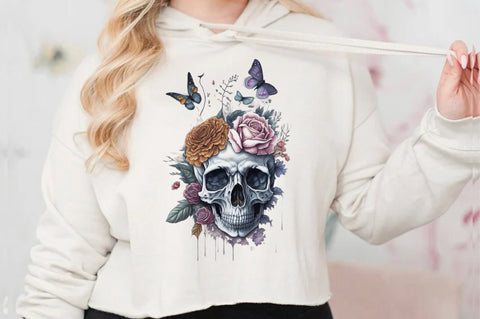 Skull Butterfly with Roses Sublimation Vol-2 Sublimation Jagonath Roy 