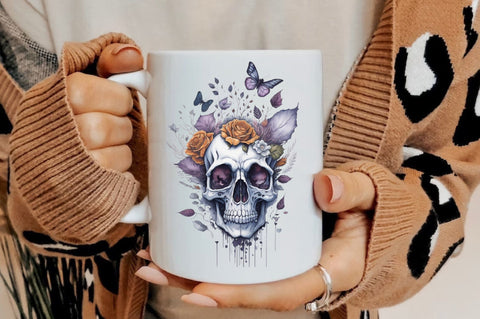 Skull Butterfly with Roses Sublimation Vol-20 Sublimation Jagonath Roy 