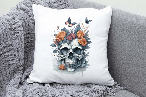 Skull Butterfly with Roses Sublimation Vol-5 Sublimation Jagonath Roy 