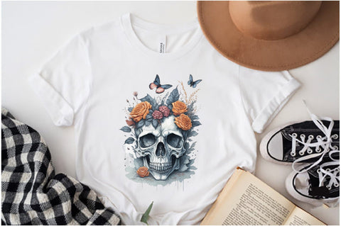 Skull Butterfly with Roses Sublimation Vol-5 Sublimation Jagonath Roy 