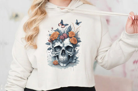 Skull Butterfly with Roses Sublimation Vol-5 Sublimation Jagonath Roy 