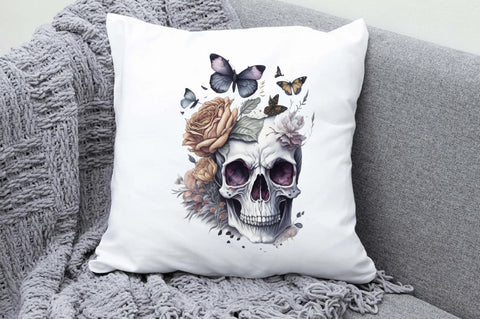 Skull Butterfly with Roses Sublimation Vol-6 Sublimation Jagonath Roy 