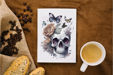 Skull Butterfly with Roses Sublimation Vol-6 Sublimation Jagonath Roy 