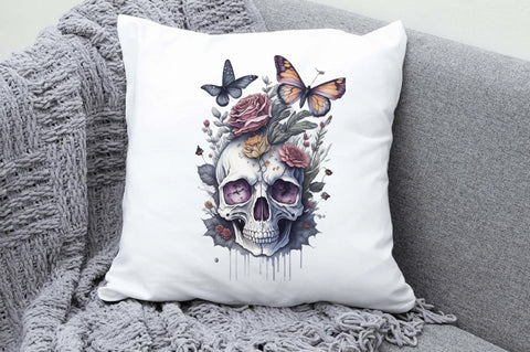 Skull Butterfly with Roses Sublimation Vol-7 Sublimation Jagonath Roy 