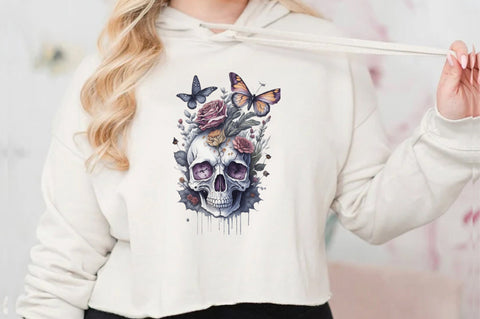 Skull Butterfly with Roses Sublimation Vol-7 Sublimation Jagonath Roy 