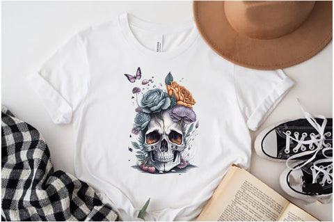 Skull Butterfly with Roses Sublimation Vol-8 Sublimation Jagonath Roy 