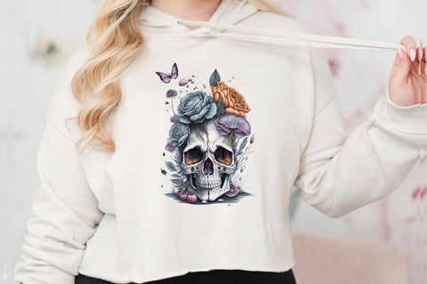 Skull Butterfly with Roses Sublimation Vol-8 Sublimation Jagonath Roy 