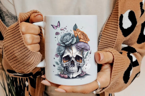 Skull Butterfly with Roses Sublimation Vol-8 Sublimation Jagonath Roy 