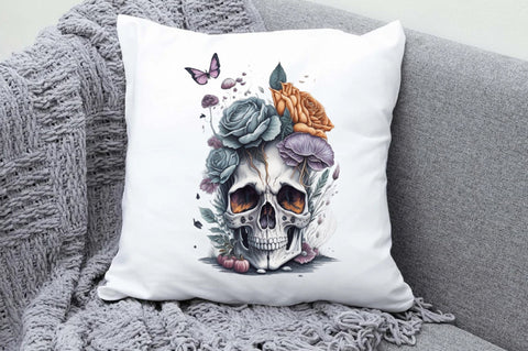 Skull Butterfly with Roses Sublimation Vol-8 Sublimation Jagonath Roy 