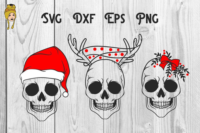 skull christmas svg , skull santa svg SVG dadan_pm 