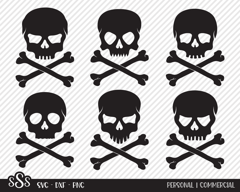 Skull & Crossbones Bundle | Halloween SVG SVG Texas Southern Cuts 