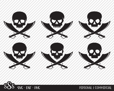 Skull & Crossed Swords Bundle | Outdoor SVG SVG Texas Southern Cuts 