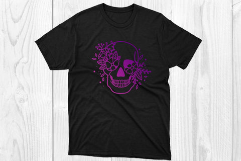Skull Flower SVG, sublimation, skeleton SVG dadan_pm 