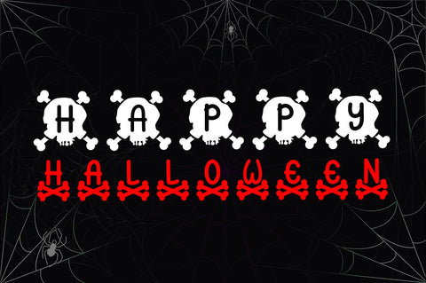 Skull Monogram - Font Trio For Halloween Font Illushvara Design 