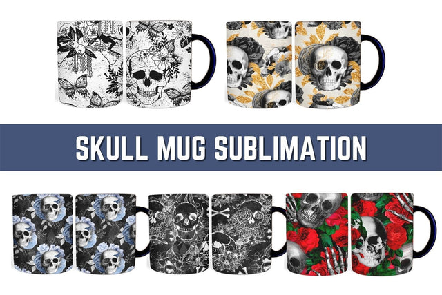 Skull Mug Sublimation Sublimation SvgOcean 
