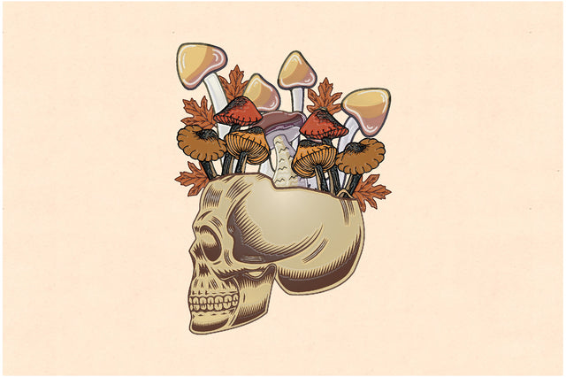 Skull Mushroom Sublimation Sublimation Jagonath Roy 