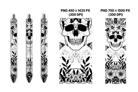 Skull Pen Sublimation Sublimation SvgOcean 