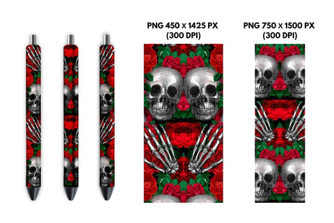 Skull Pen Sublimation Sublimation SvgOcean 