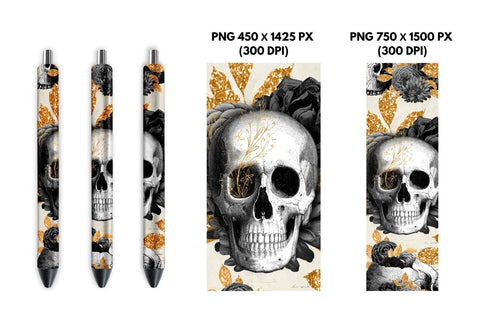 Skull Pen Sublimation Sublimation SvgOcean 