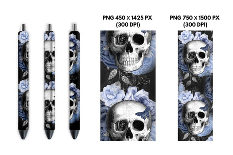 Skull Pen Sublimation Sublimation SvgOcean 