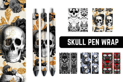 Skull Pen Sublimation Sublimation SvgOcean 