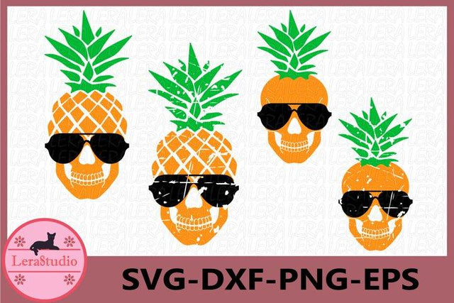 Skull Pineapple SVG SVG Lerastudio 