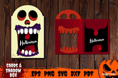 Skull Pop Up Card Template | Pop-up | Cut Files SVG SvgOcean 