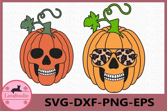 Skull Pumpkin Svg SVG Lerastudio 