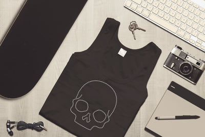 Skull Rhinestone Template SVG Designed by Geeks 