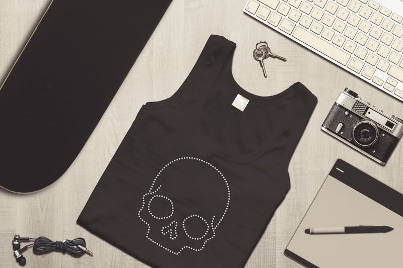 Skull Rhinestone Template SVG Designed by Geeks 