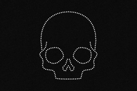 Skull Rhinestone Template SVG Designed by Geeks 