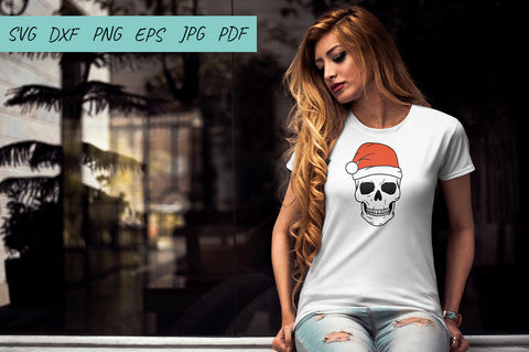 Skull Santa SVG, Christmas skull SVG, Christmas SVG SVG Irina Ostapenko 