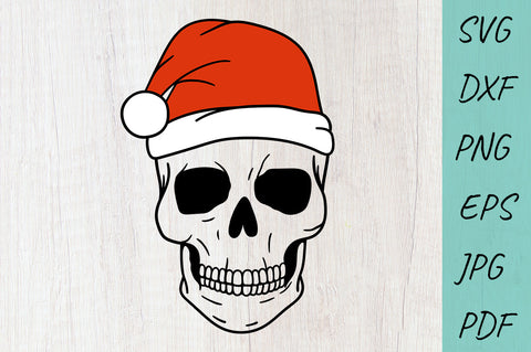 Skull Santa SVG, Christmas skull SVG, Christmas SVG SVG Irina Ostapenko 