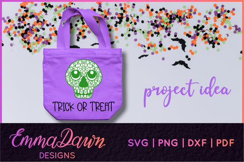 Skull SVG Bundle, Halloween Skulls SVG SVG Emma Dawn Designs 