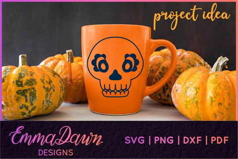 Skull SVG Bundle, Halloween Skulls SVG SVG Emma Dawn Designs 