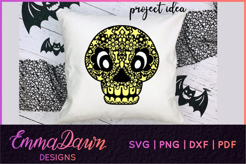 Skull SVG Bundle, Halloween Skulls SVG SVG Emma Dawn Designs 