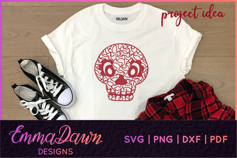 Skull SVG Bundle, Halloween Skulls SVG SVG Emma Dawn Designs 