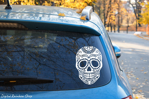 Skull svg bundle, skull Halloween svg, sugar skull svg cut SVG Digital Rainbow Shop 