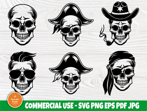 Skull SVG Bundle, Sugar Skull Svg, Halloween Svg SVG TonisArtStudio 