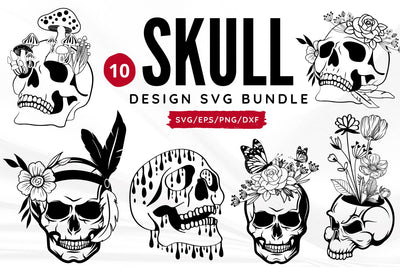 Skull SVG Bundle SVG Regulrcrative 