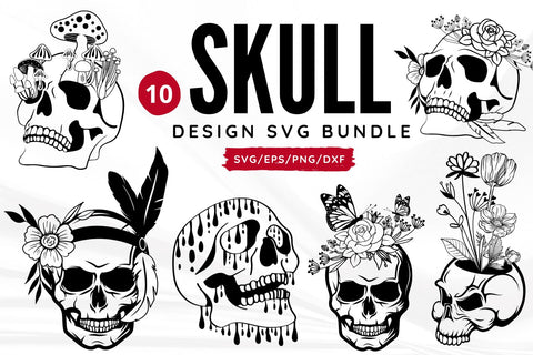 Skull SVG Bundle SVG Regulrcrative 
