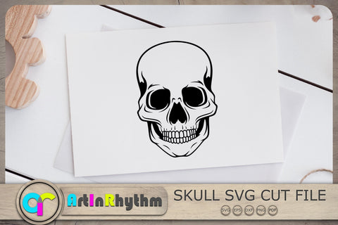 Skull SVG, Skull SVG File, Skull Clipart, Halloween SVG, Happy Halloween SVG SVG Artinrhythm shop 