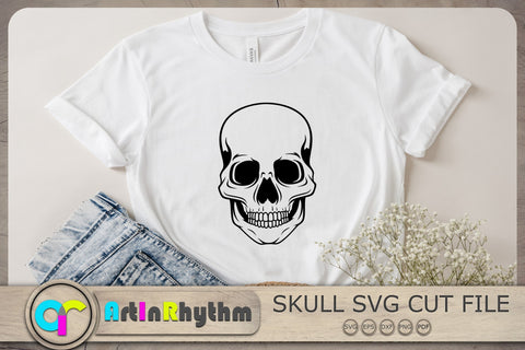 Skull SVG, Skull SVG File, Skull Clipart, Halloween SVG, Happy Halloween SVG SVG Artinrhythm shop 